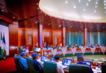 NEC ta Amince da Shirin Kwanaki 90 na Rage Tsadar Rayuwa TINUBU-CHAIRS-NEC-MEETING