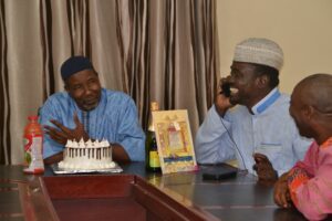 Mallam Kabir receiving Calls from well-wishers