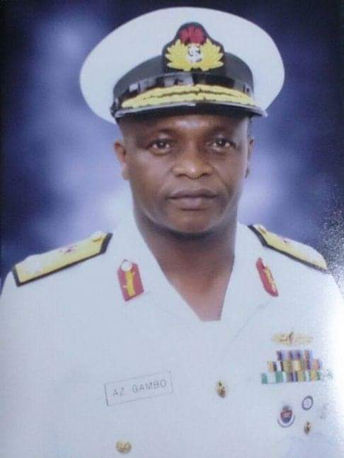 Naval Chief, Rear Admiral Gambo